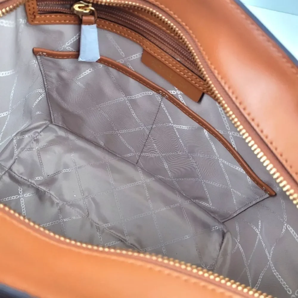 MICHAEL KORS Whitney zip top shoulder tote bag